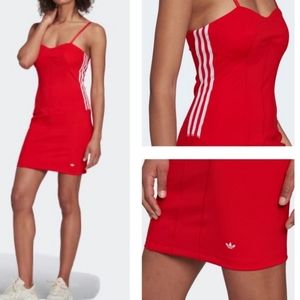 New adidas red corset dress xl sporty sexy